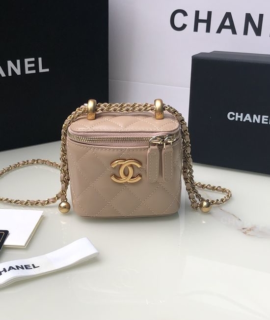 Chanel Makeup Box Leather Storage Case AP2292