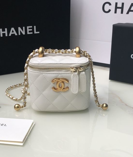 Chanel Makeup Box Leather Storage Case AP2292