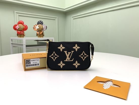 Louis Vuitton LV Mini Pochette Accessoires Embossed Leather Bag M80732