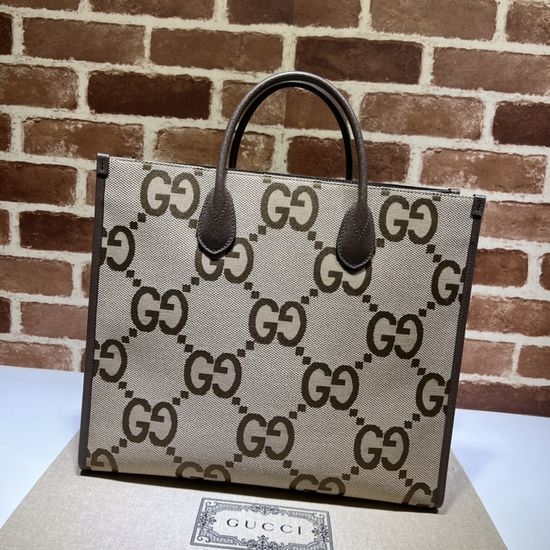 Gucci Beige Canvas Monogram Tote Bag 678839