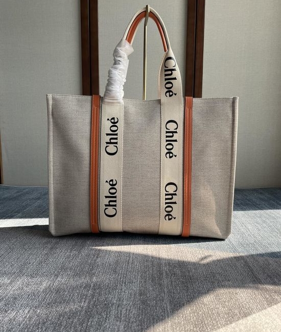 Chloe Woody Tote Large Canvas Bag 6044