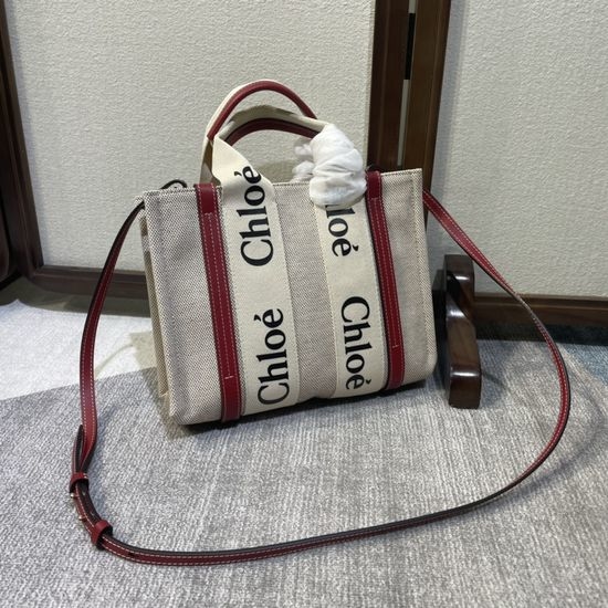 Chloe Woody Small Tote Bag With Shoulder Strap 6051