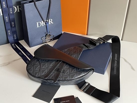 Christian Dior CD Saddle Canvas Bag D93305
