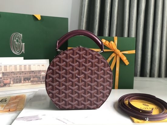 Goyard Alto Round Hat Box Bag 020216