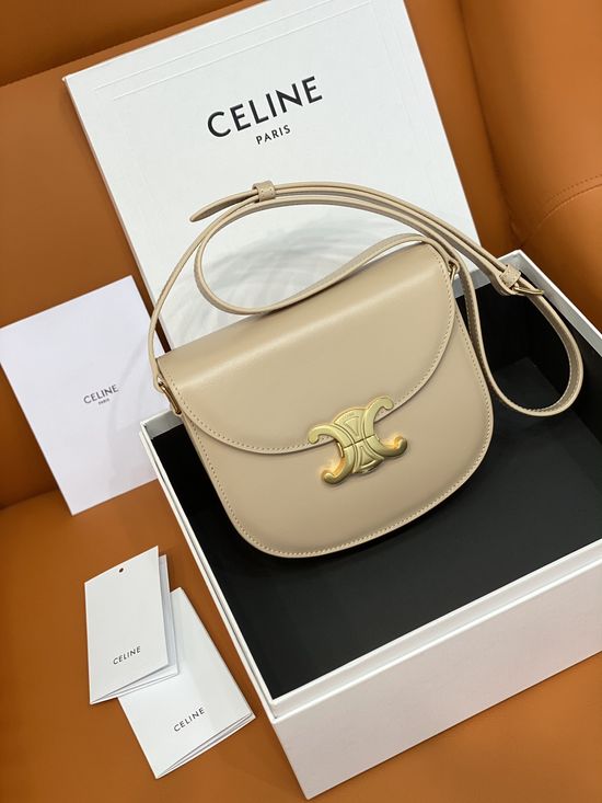 Celine Teen Besace Triomphe Leather Handbag 110413