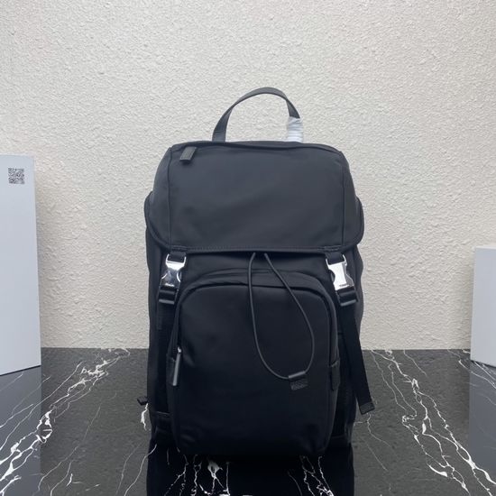 Prada Parachute Backpack with Multiple Pockets 2VZ135