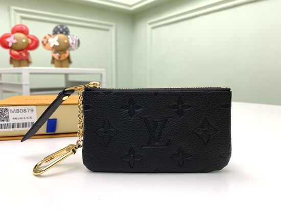 Louis Vuitton LV Monogram Embossed Leather Key Pouch M80879