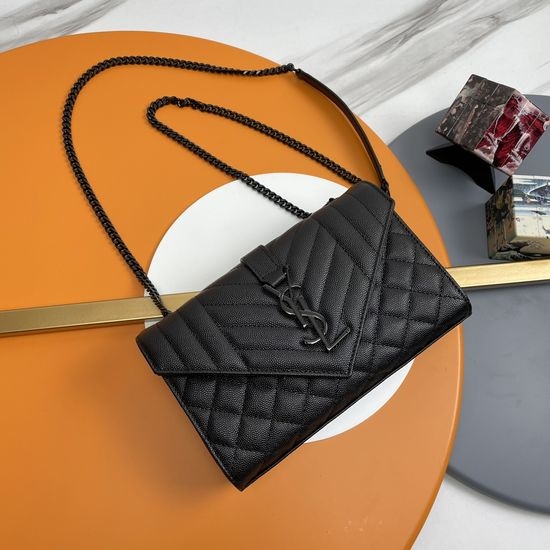Yves Saint Laurent YSL Envelope Quilted Leather Bag 526286