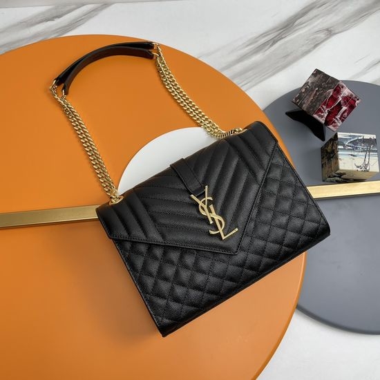 Yves Saint Laurent YSL Envelope Bag Grain Leather 487206.ZX