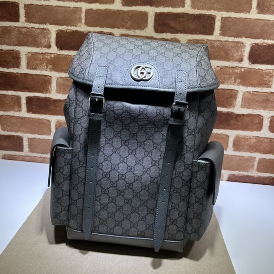 Gucci Tote Bag Gray PVC 598140