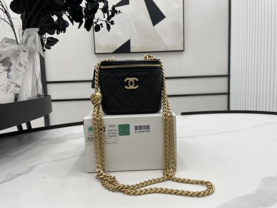 Chanel Adjustable Heart Gold Ball Shoulder Bag A68129