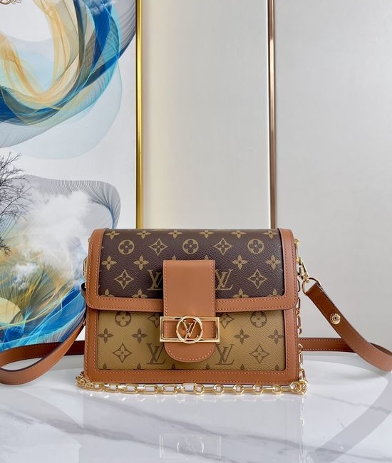 Louis Vuitton LV DAUPHINE Monogram Handbag M45958
