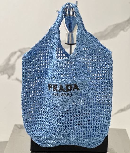 Prada Raffia Woven Tote Bag 1BG424