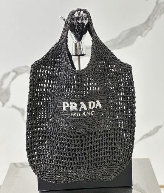 Prada Raffia Woven Tote Bag 1BG424