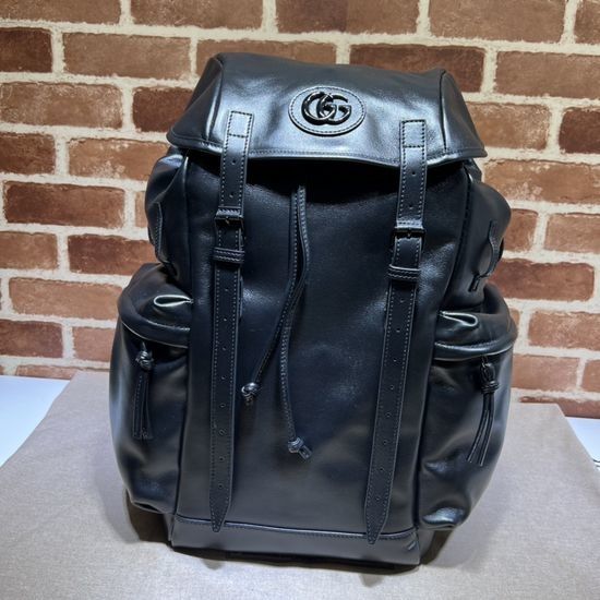 Gucci Black Leather Tote Bag 725657