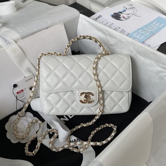 Chanel Diamond Handle Mini Flap Bag AS4140