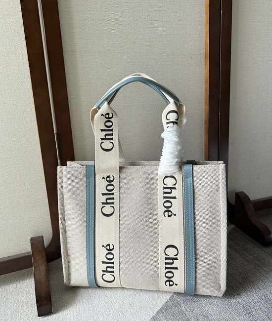 Chloe Woody Tote Bag Large Capacity 6044