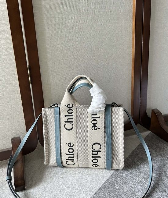 Chloe Woody Small Tote Bag with Shoulder Strap 6051