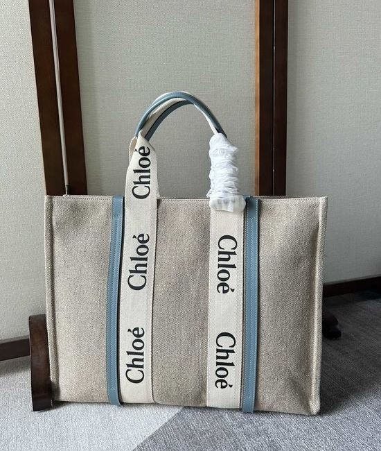 Chloe Woody Canvas Tote Bag 6064