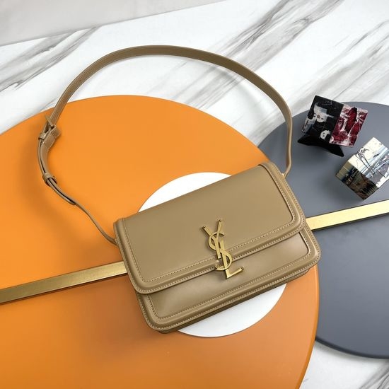 Yves Saint Laurent YSL Solferino Box Leather Shoulder Bag 634305.Zx
