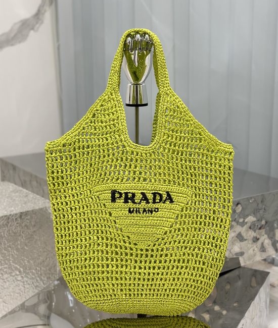 Prada Raffia Woven Tote Bag 1BG424