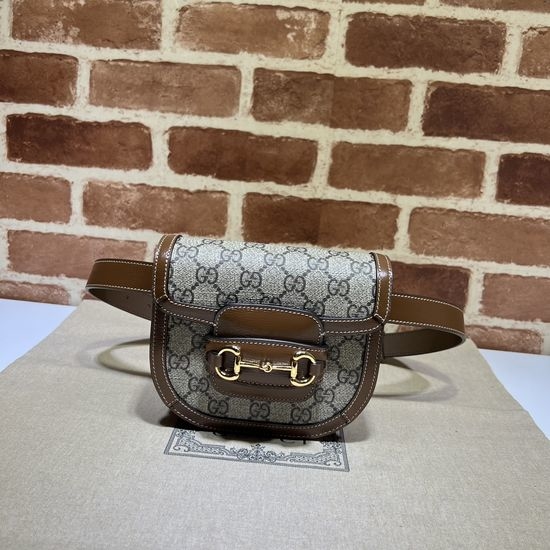 Gucci Coffee Brown Leather Crossbody Bag 760198