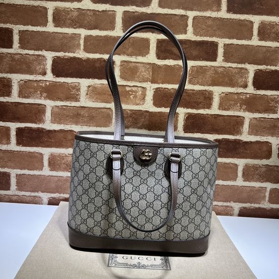 Gucci Original Leather Brown Tote Bag 765043