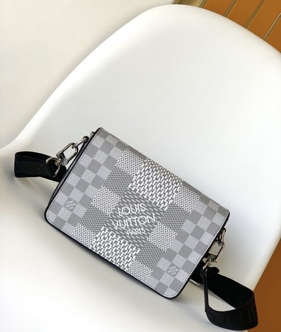 Louis Vuitton LV Studio Graphite Mail Bag with Functional Space N50013/N50014