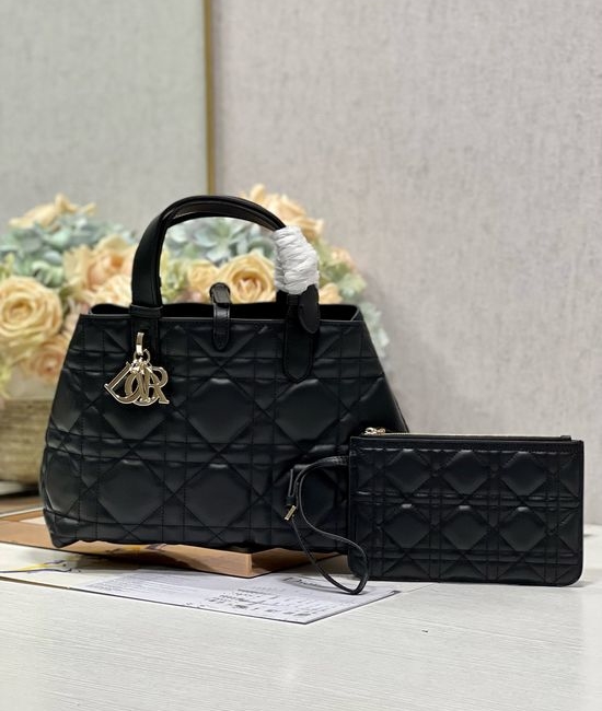 Christian Dior CD Toujours Medium Black Handbag 1188