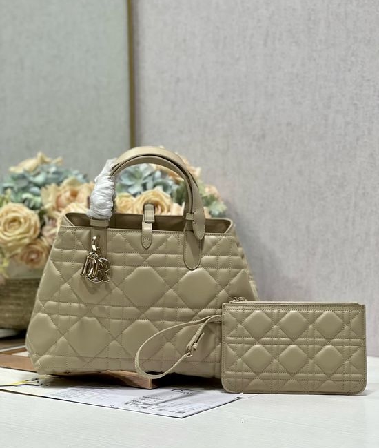 Christian Dior CD Toujours Medium Beige Handbag 1188