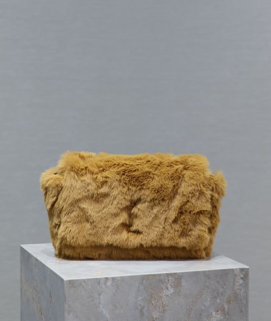Yves Saint Laurent YSL Kate Reversible Suede Rabbit Hair Bag 737128