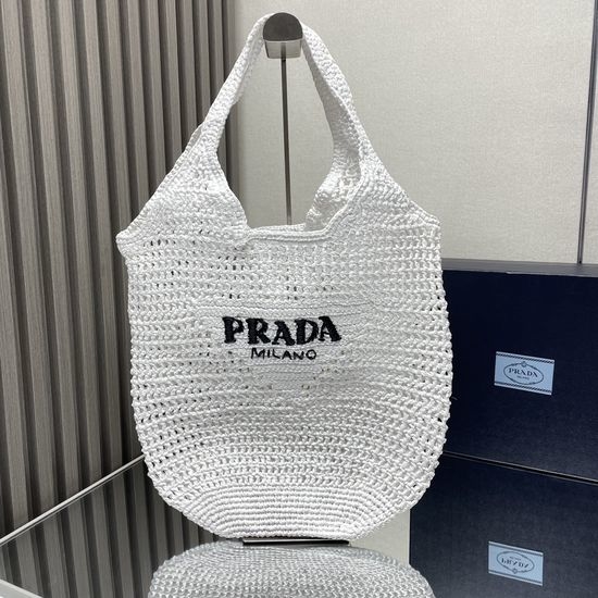 Prada Raffia Tote Bag 1BG424