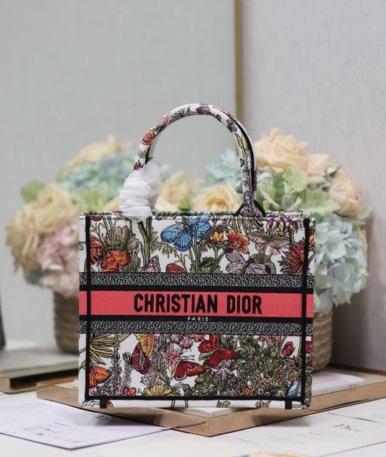 Christian Dior CD Mini Book Tote Embroidered Bag 1265