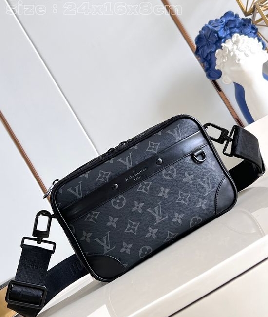Louis Vuitton LV Alpha Messenger Bag Monogram Eclipse Canvas M46955