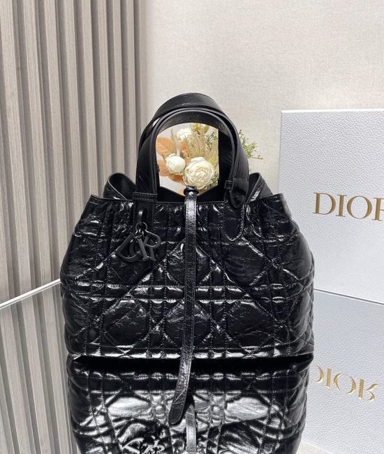 Christian Dior CD Toujours Waxed Leather Handbag 2821