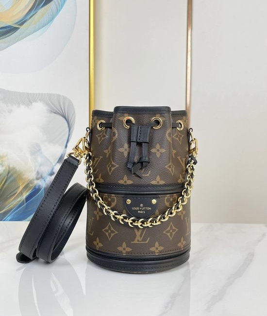 Louis Vuitton LV Canoe Monogram Chain Bucket Bag M83480