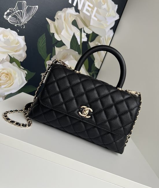 Chanel Coco Handle Lambskin Lizard-Print Shoulder Bag 92990