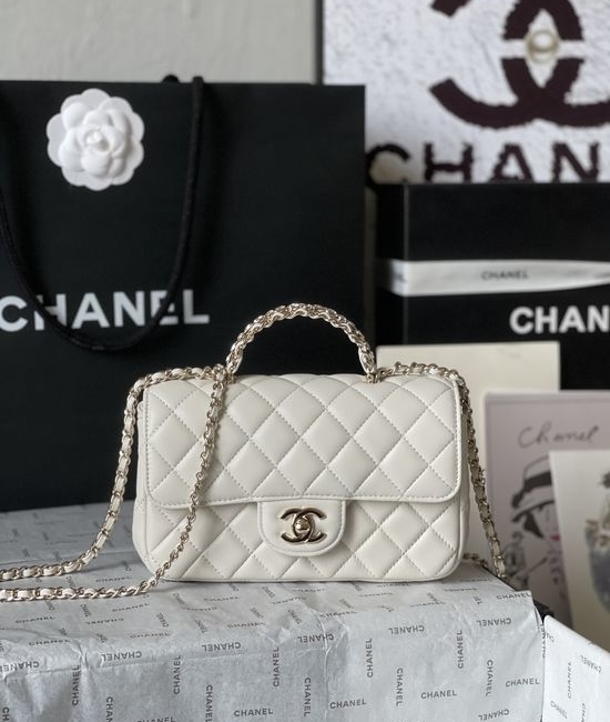 Chanel Classic Flap Bag Diamond Handle AS4141