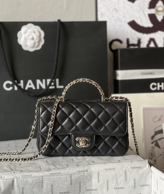 Chanel Diamond Handle Classic Flap Bag AS4141