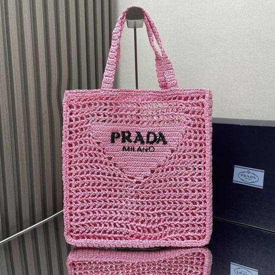 Prada Raffia Tote Bag 1BG393