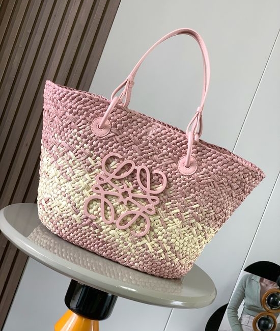 Loewe Anagram Basket Woven Palm Leather Bag 8008