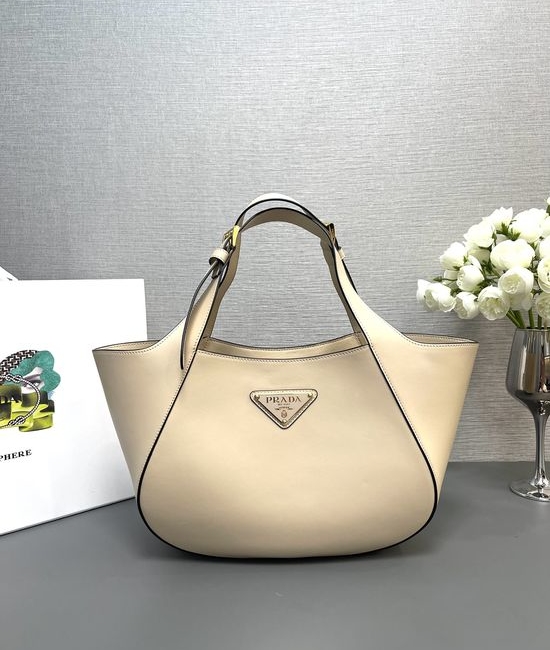 Prada Leather Tote Bag with Adjustable Straps 1BG483