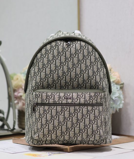 Christian Dior CD Oblique Large Canvas Backpack 088