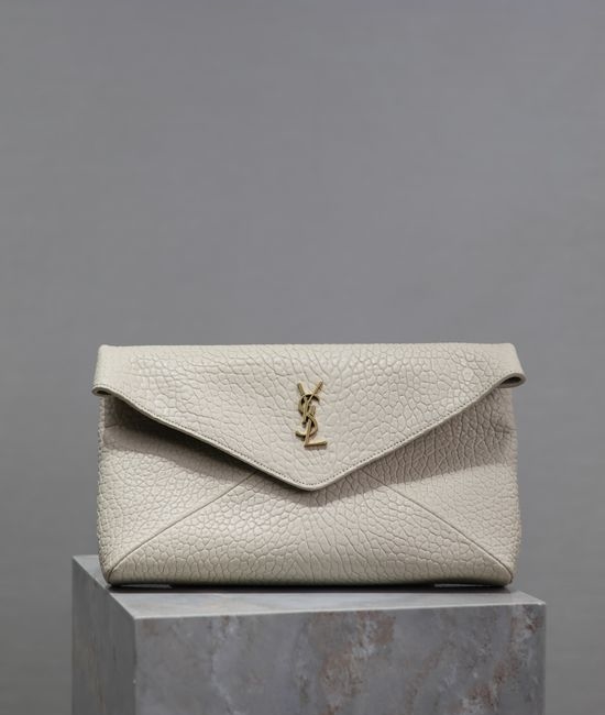 Yves Saint Laurent YSL LE Envelope Clutch Classic Sheepskin Bag 769307