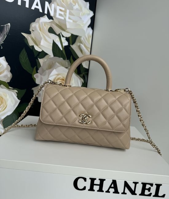 Chanel Coco Handle Lambskin Lizard-Print Shoulder Bag 92990