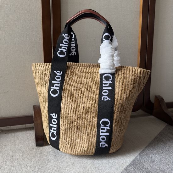 Chloe Woody Basket Large Tote Bag 6047