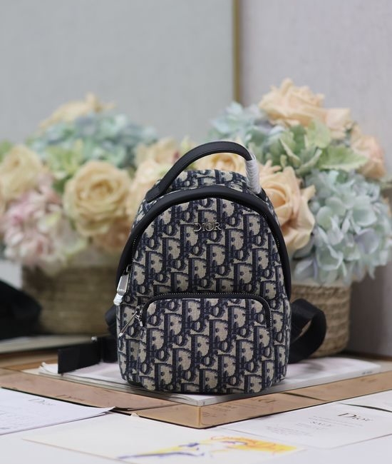 Christian Dior CD Rider Mini Oblique Canvas Backpack 8109