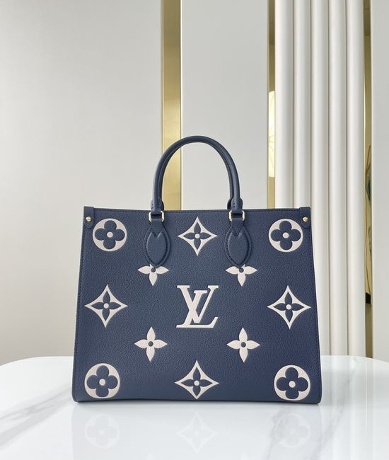 Louis Vuitton LV ONTHEGO Leather Tote Bag M47084