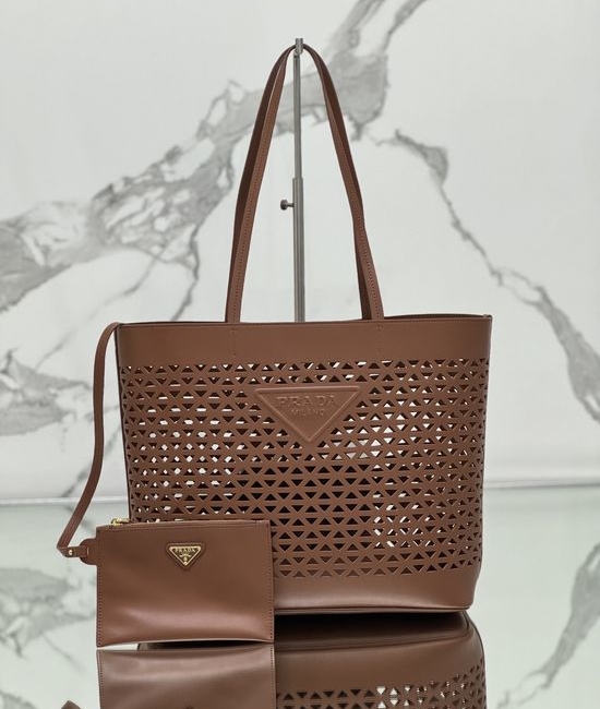 Prada Cutout Calfskin Tote Bag 1BG503