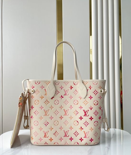 Louis Vuitton LV NEVERFULL Leather Tote Bag M47080